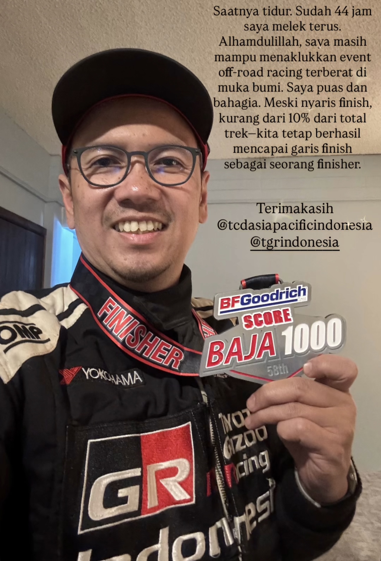 TB ADHI TAMPIL SANGAT IMPRESIF DI AJANG BAJA 1000 WALAUPUN HARUS TERHENTI SEBELUM GARIS FINISH