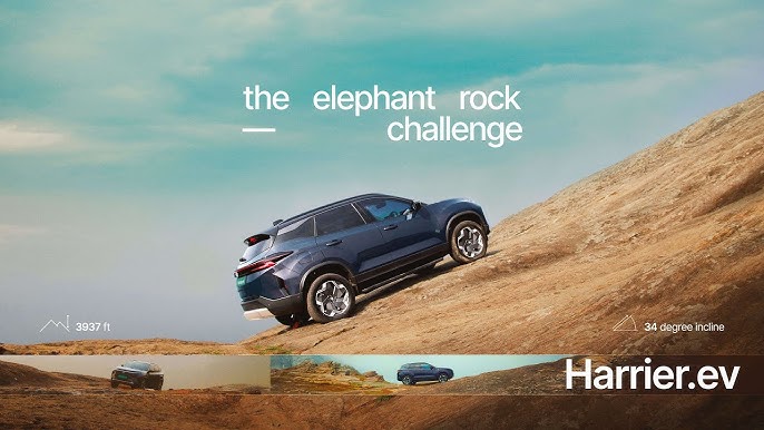 TATA HARRIER.EV TAKLUKAN TANJAKAN 34 DERAJAT DI ELEPHANT ROCK CHALLENGE